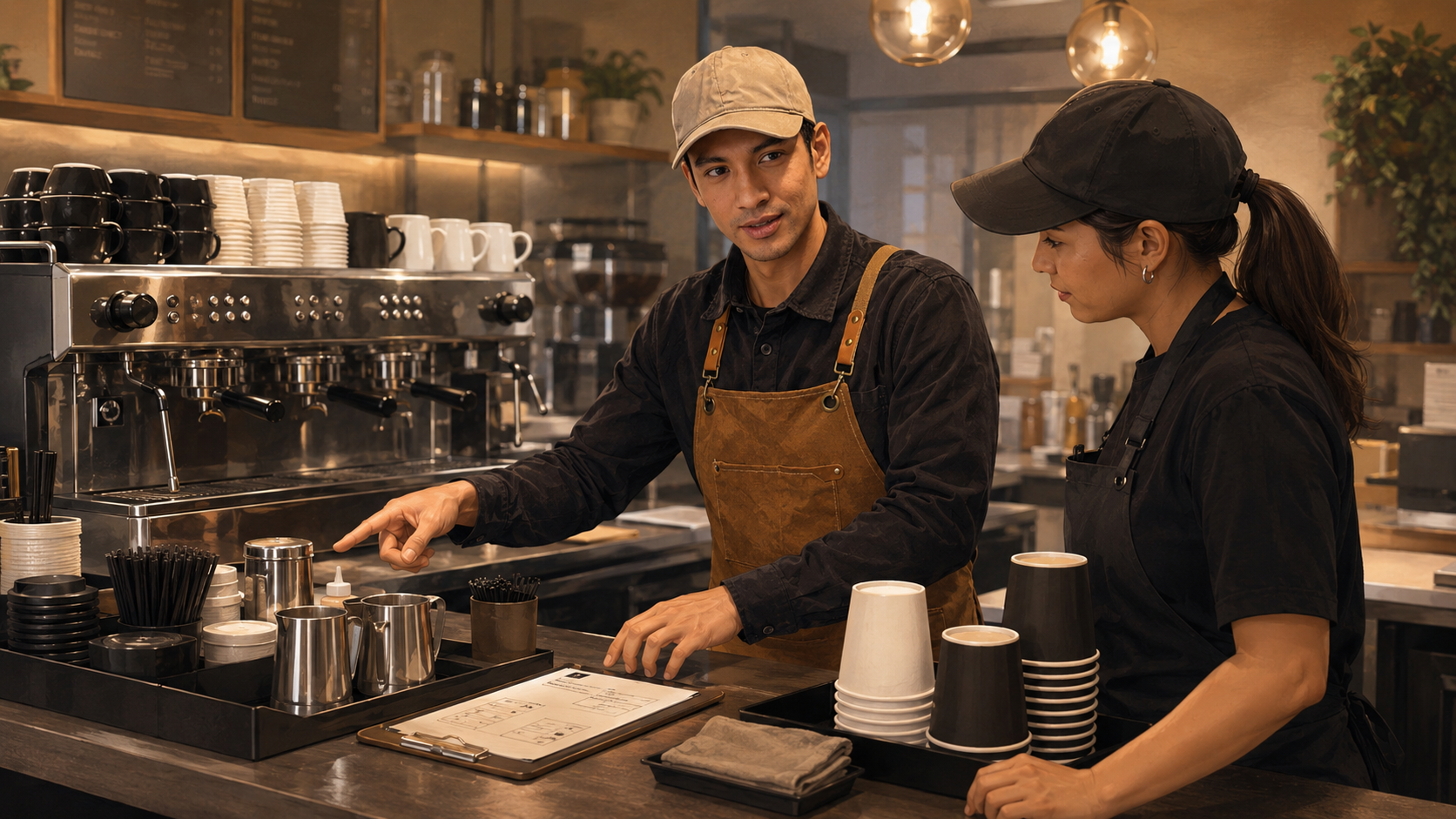 Bar workflow and service coaching